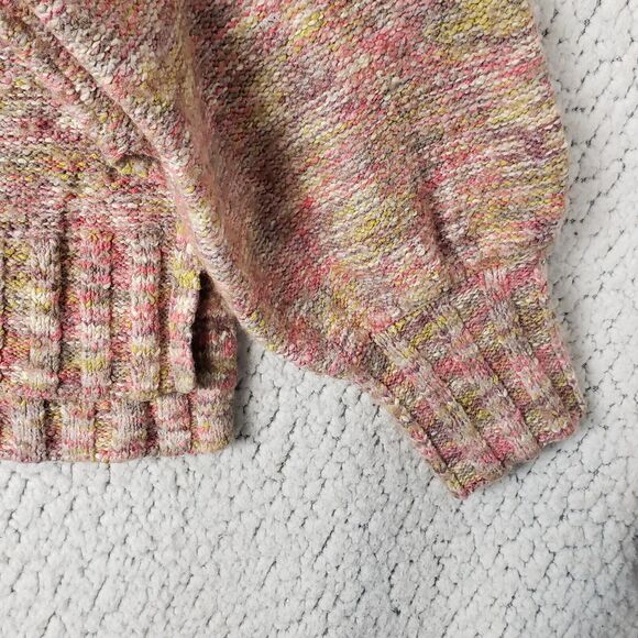 Pilcro Anthropologie Deep V Sweater Spacedye Slouchy Large Boho Balloon 46x30 - Picture 3 of 9